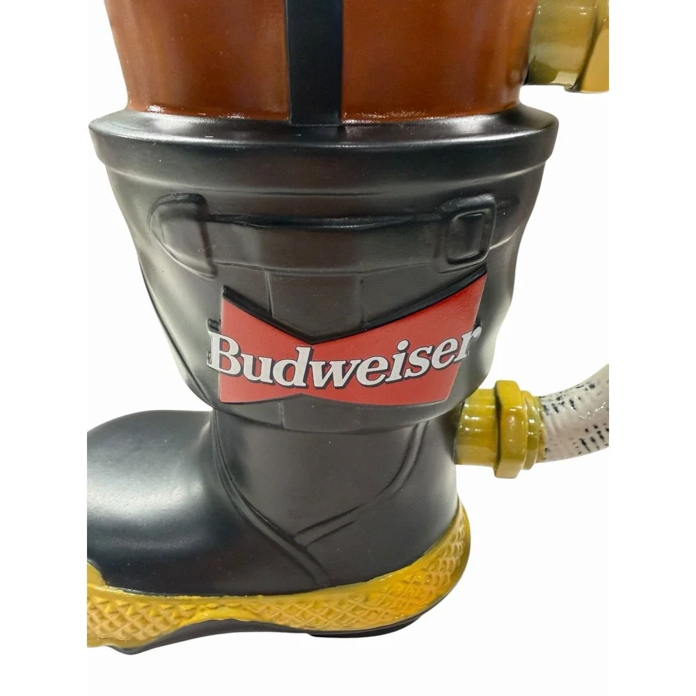 Vintage 1997 Budweiser Firefighter Boot Beer Stein